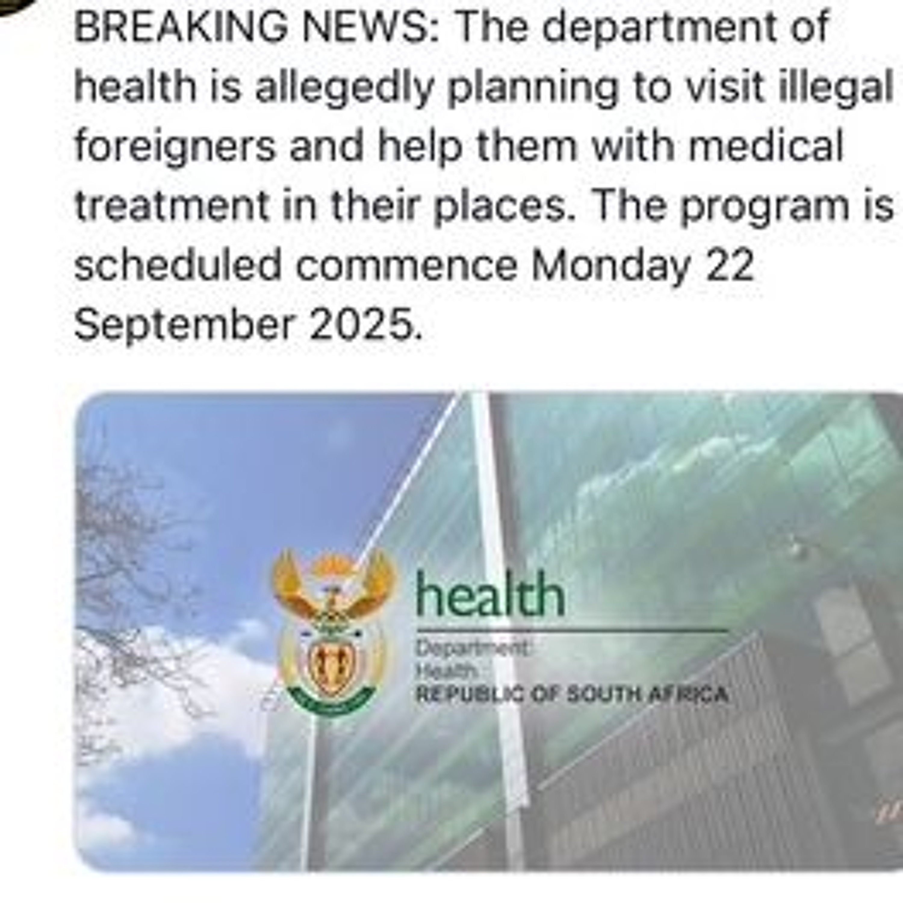 Fake fact check: Is South Africa’s Health Department really helping migrants at their homes?