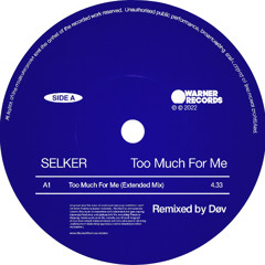 Selker - Too Much For Me (House remix)