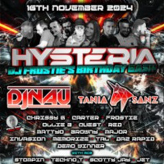 Hysteria - 16th November 24 - DJ Nau,  MC Trance & Ronez
