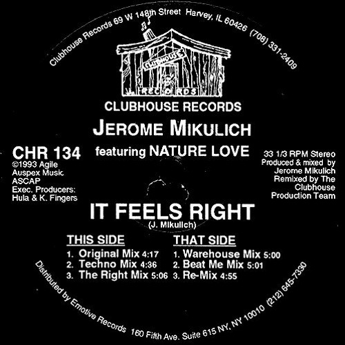 Jerome Mikulich Featuring Nature Love "It Feels Right"