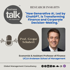 Transforming Finance with AI: Prof. Gregor Schubert Explains the Impact of ChatGPT