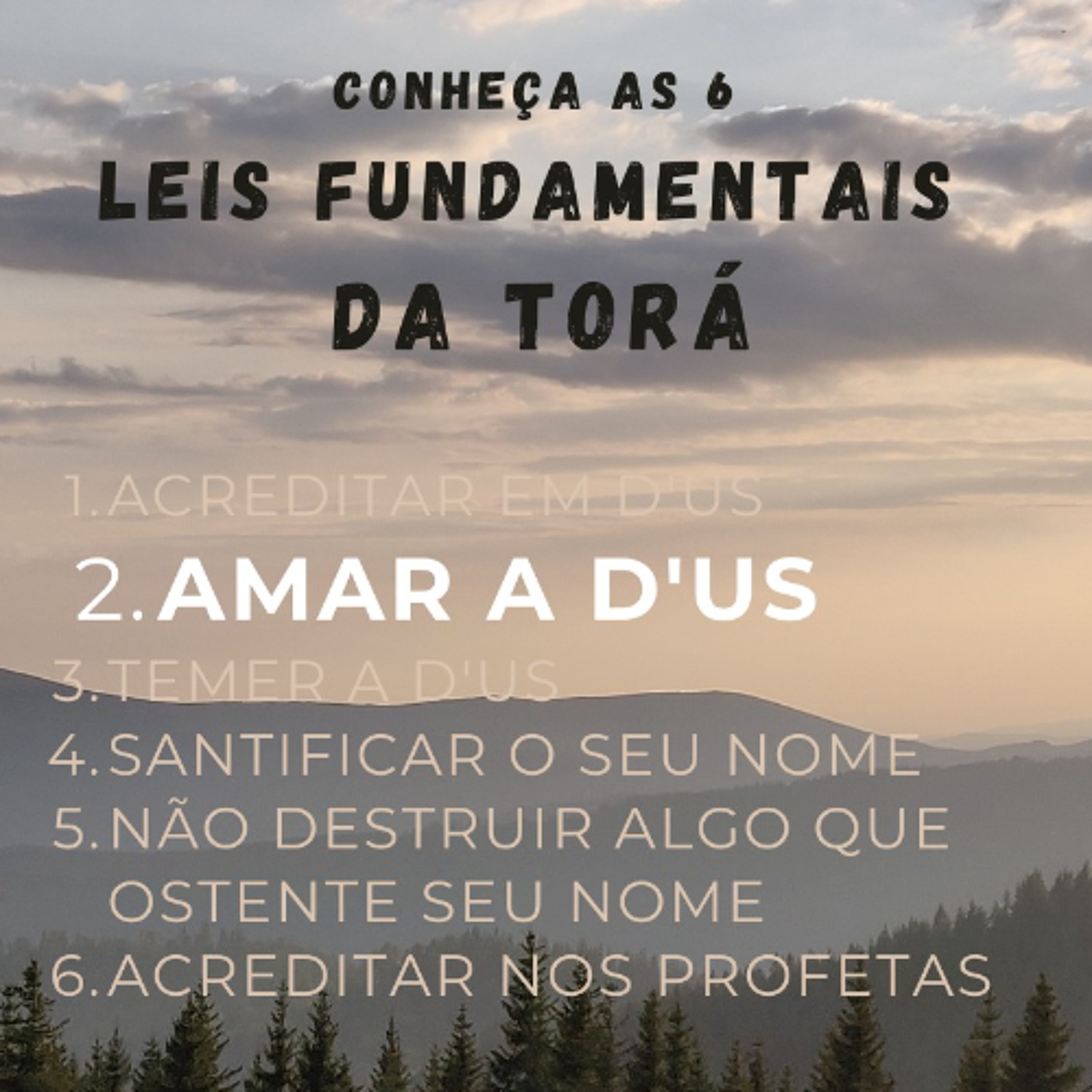 AMAR A D'US - LEIS FUNDAMENTAIS DA TORÁ - Aula 2