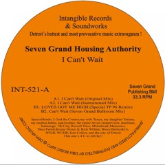 I Can't Wait (Original Mix)