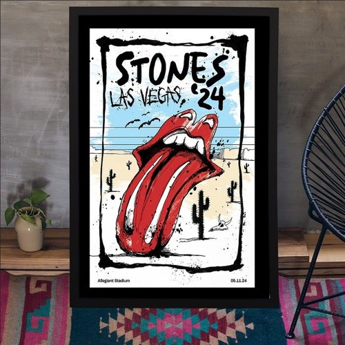 The Roling Stones Las Vegas NV May 11st 2024 Poster