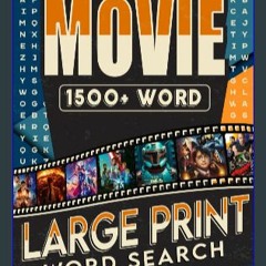 (<E.B.O.O.K.$) ❤ Movie Word Search Large Print: Word Find Puzzles With 1500+ Words For Adults, Sen