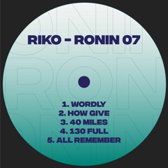 RNN007 | Riko - RONIN 07 EP