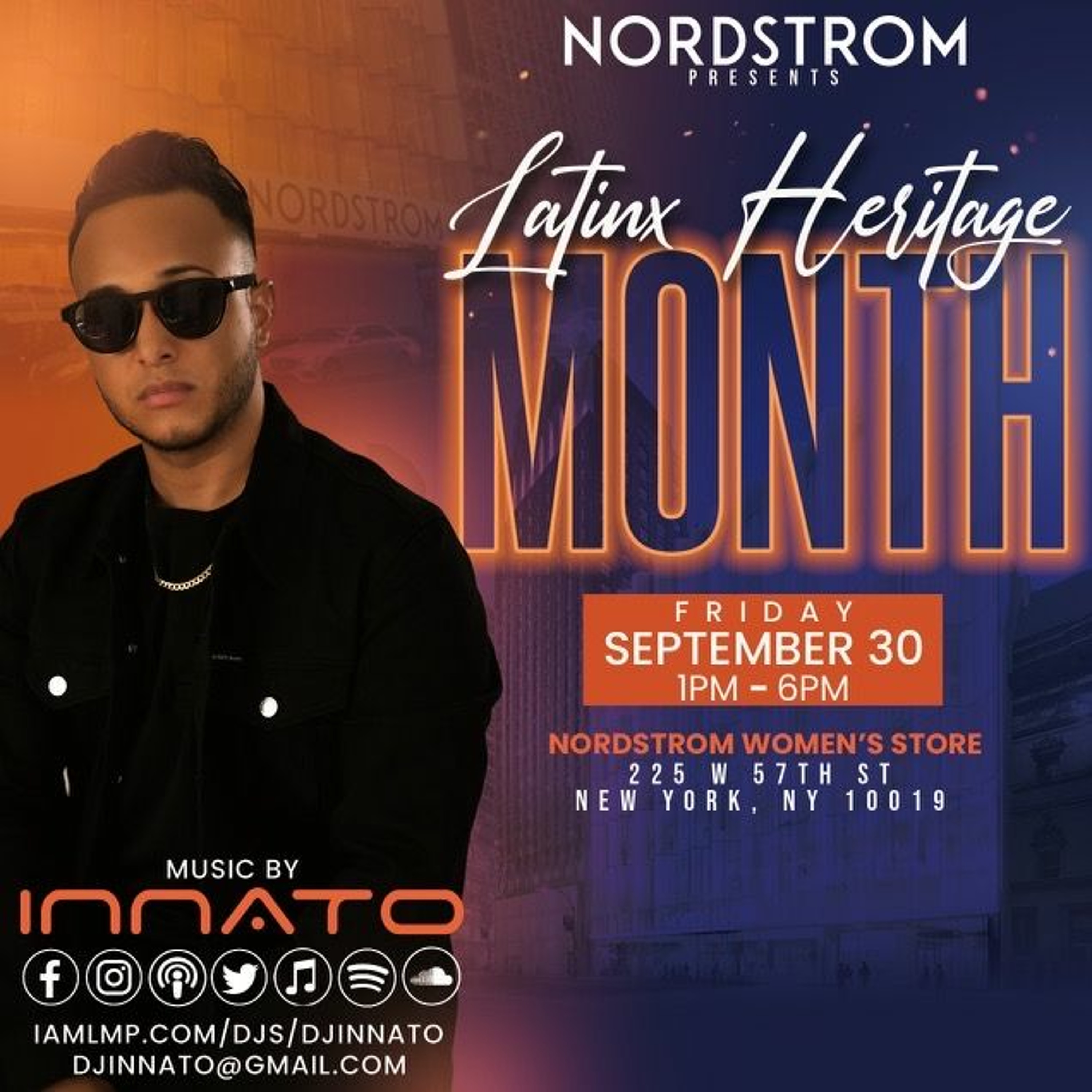 LIVE at Nordstrom NYC - LatinX Heritage Event