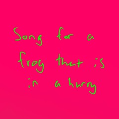 Song For A Frog That Is In A Hurry