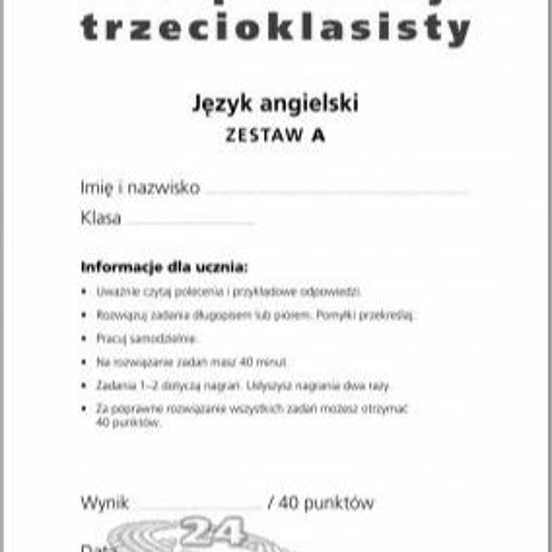 Test Kompetencji Z Języka Angielskiego Klasa 3 Szkoła Podstawowa Stream Test Z Angielskiego Klasa 3 Podstawowa Pdf High Quality from