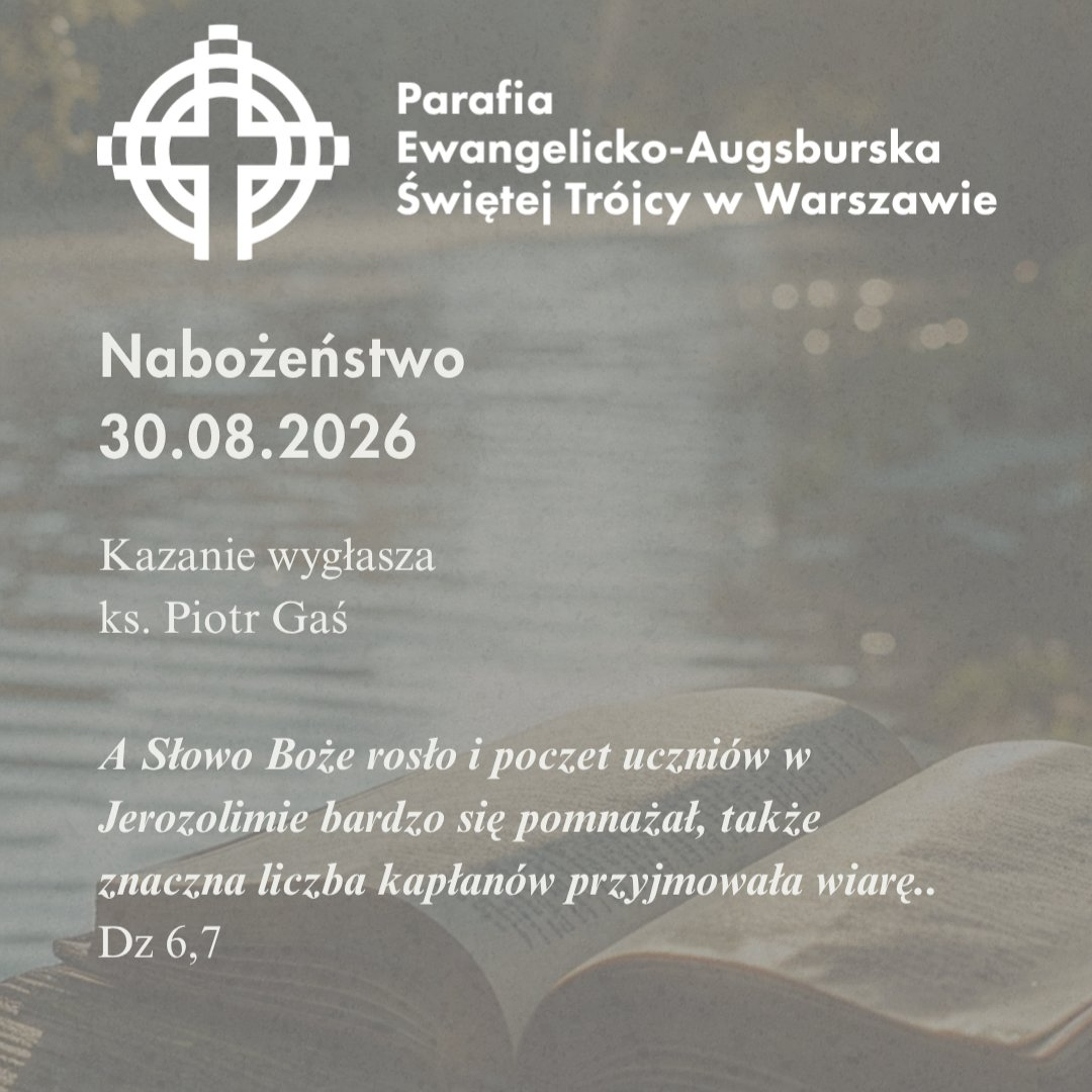 Niedziela ze Słowem, rozważanie z nabożeństwa 30 sierpnia 2026 episode artwork
