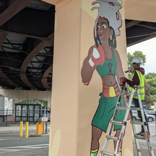 Stream BIPOC Represented with Art Under the Hoosick Street Bridge by