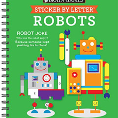 free KINDLE ✏️ Brain Games - Sticker by Letter: Robots (Sticker Puzzles - Kids Activi
