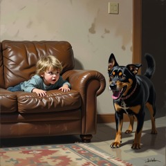 The dog is coming