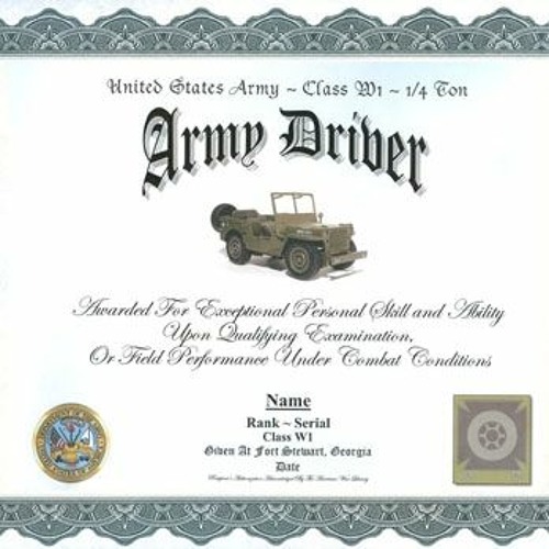 Stream Army Drivers Badge Memorandum LINK From GradonYcapdzu 