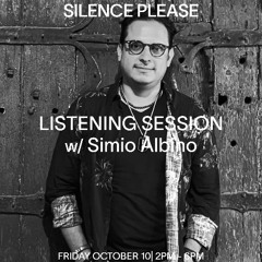 PREMIERE - Simio Albino - Live @ Silence Please