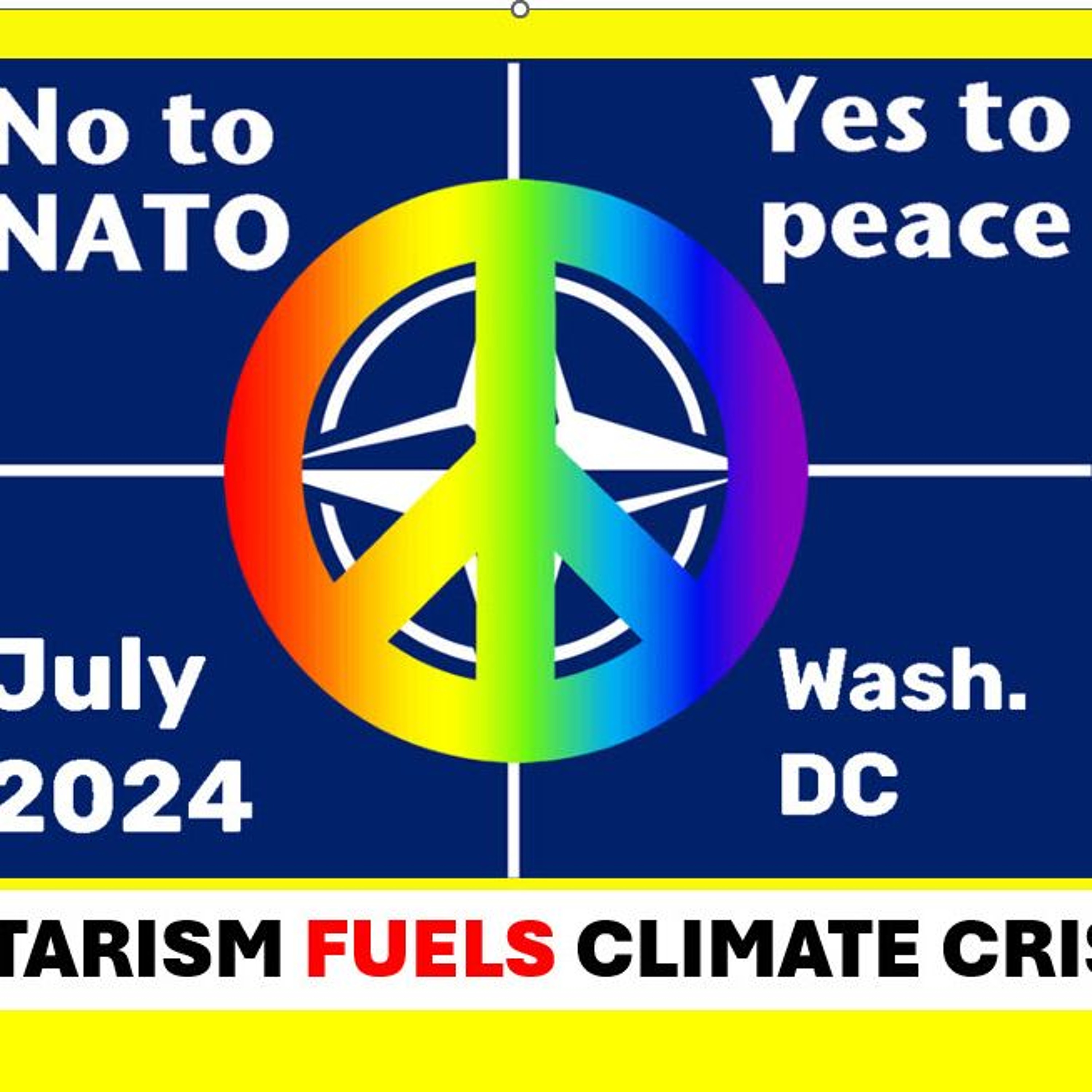 Pedro Gatos of KOOP’s Bringing Light Into Darkness interviews David Swanson about NATO episode artwork