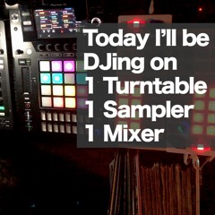 Only 1 Turntable & 1 Loop Sampler - 20 Rave & Techno classics mashed into 8 minutes mixed live