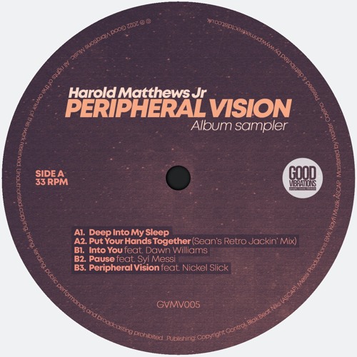 Harold Matthews Jr - Peripheral Vision (12" album sampler)