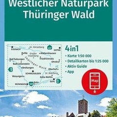 KOMPASS Wanderkarte Westlicher Naturpark Thüringer Wald: 4in1 Wanderkarte 1:50000 mit Aktiv Guide