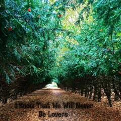 I know that we will never be lovers