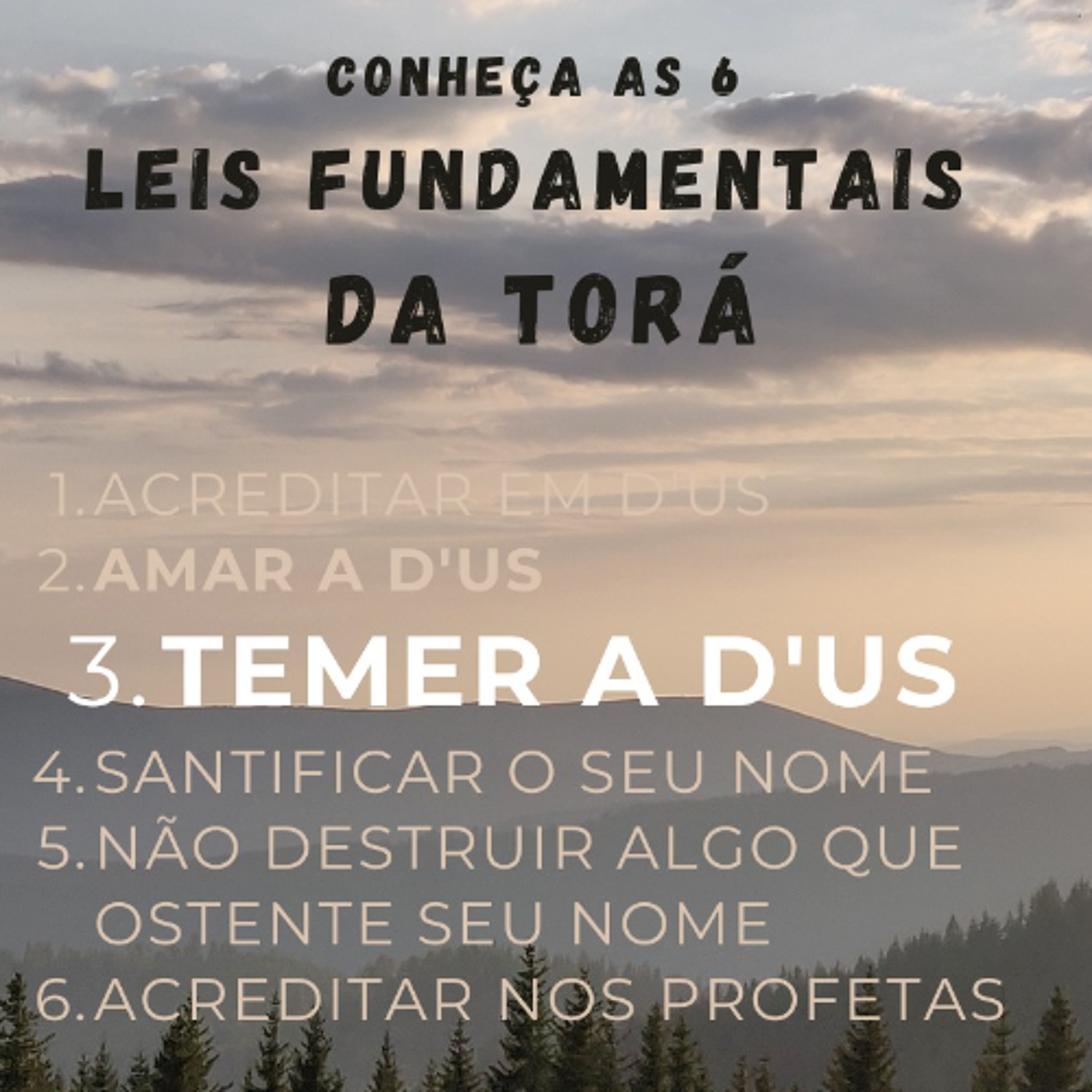 TEMER A D'US - LEIS FUNDAMENTAIS DA TORÁ - AULA 3