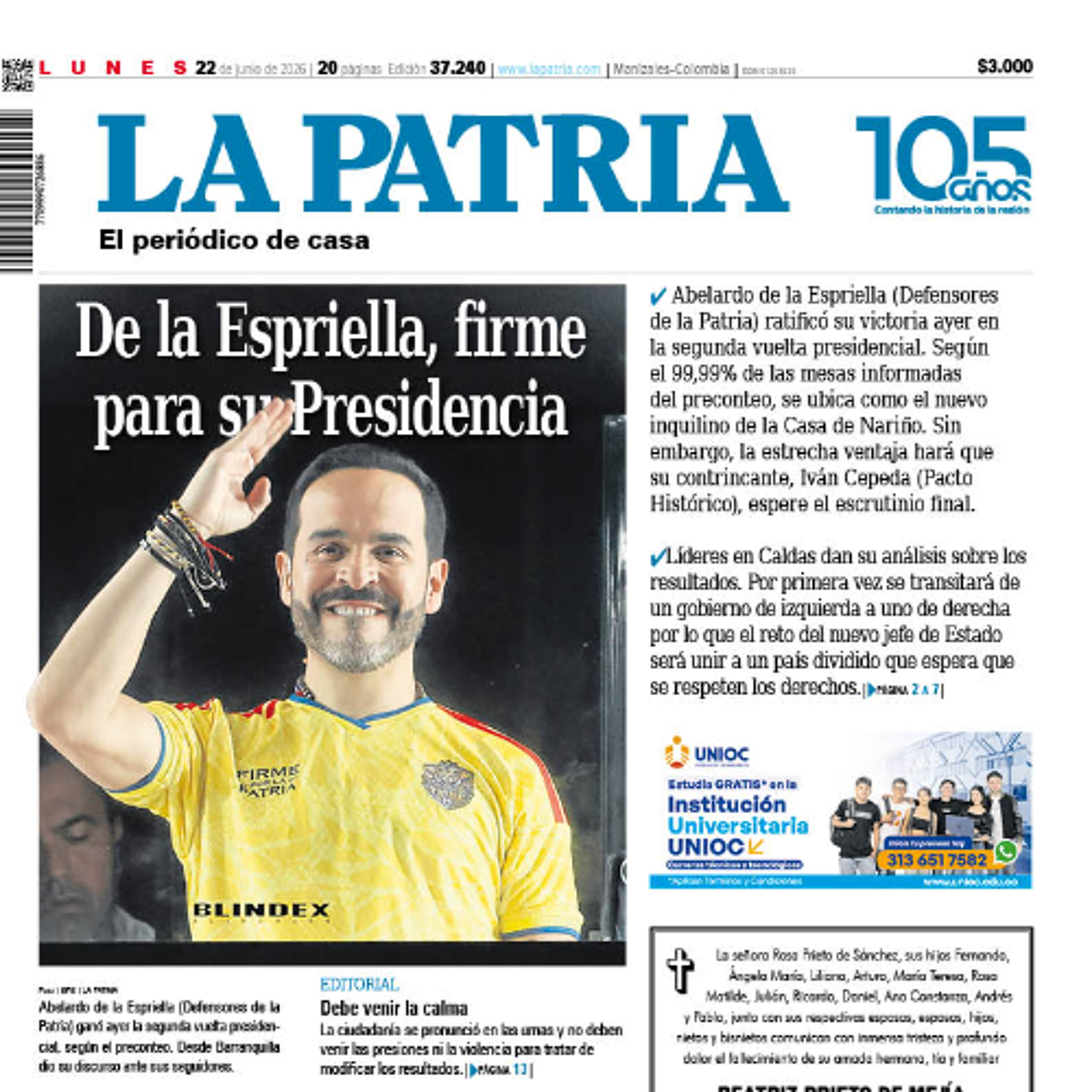 1. Titulares del informativo de la mañana - 22 de junio episode artwork