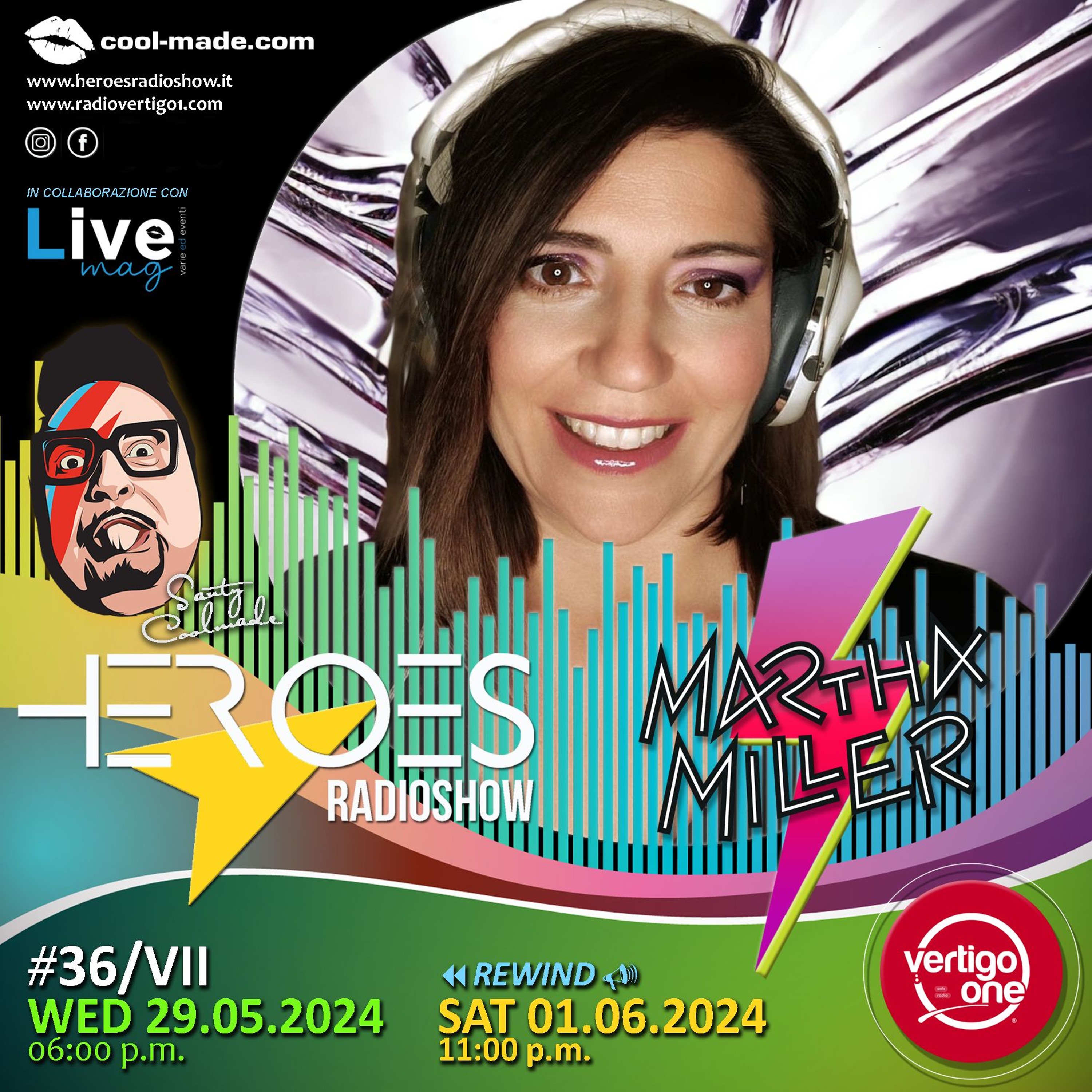 36/2023-24> HEROES RadioShow - Special Guest MARTHA MILLER episode artwork