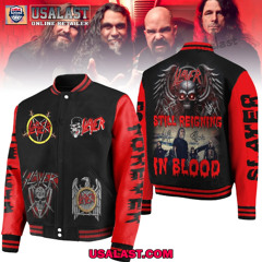 Slayer Band Still Reigning In Blood Varsity Jacket