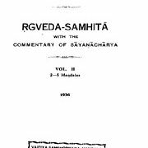 Stream Rig Veda Sayana Bhashya Pdf Download UPDATED by Paponnwantim ...