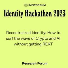 Decentralized Identity: How to surf the wave of Crypto & AI without getting REKT with Puja Ohlhaver