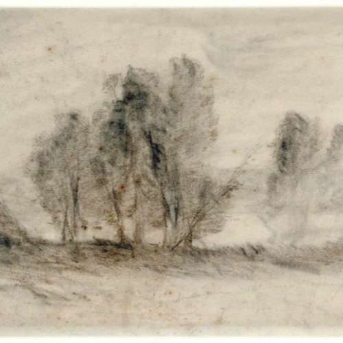 Landscape with Trees by Jean-Baptiste-Camille Corot
