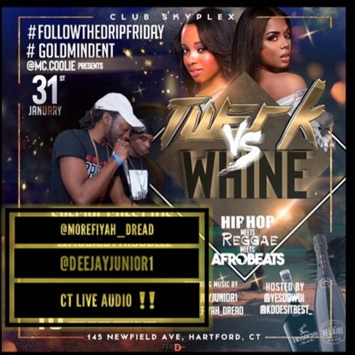 TWERK VS WHINE HARTFORD CT LIVE AUDIO POWERED BY @MC.COOLIE STARRING #DJBADSUH #DEEJAYJUNIOR1