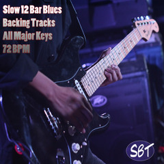 Slow 12 Bar Blues Backing Track in A Major 72 BPM