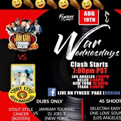 WAR WEDNESDAYS Cali - JAMKAM Nyc Vs STOUT STYLE Bos - 8 - 19 - 20