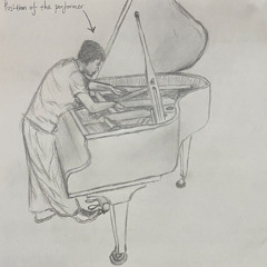 "Utter" for amplified rubbing of piano strings and live electronics (2025)