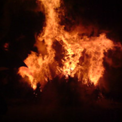 HOW TO APPROACH A LARGE BONFIRE