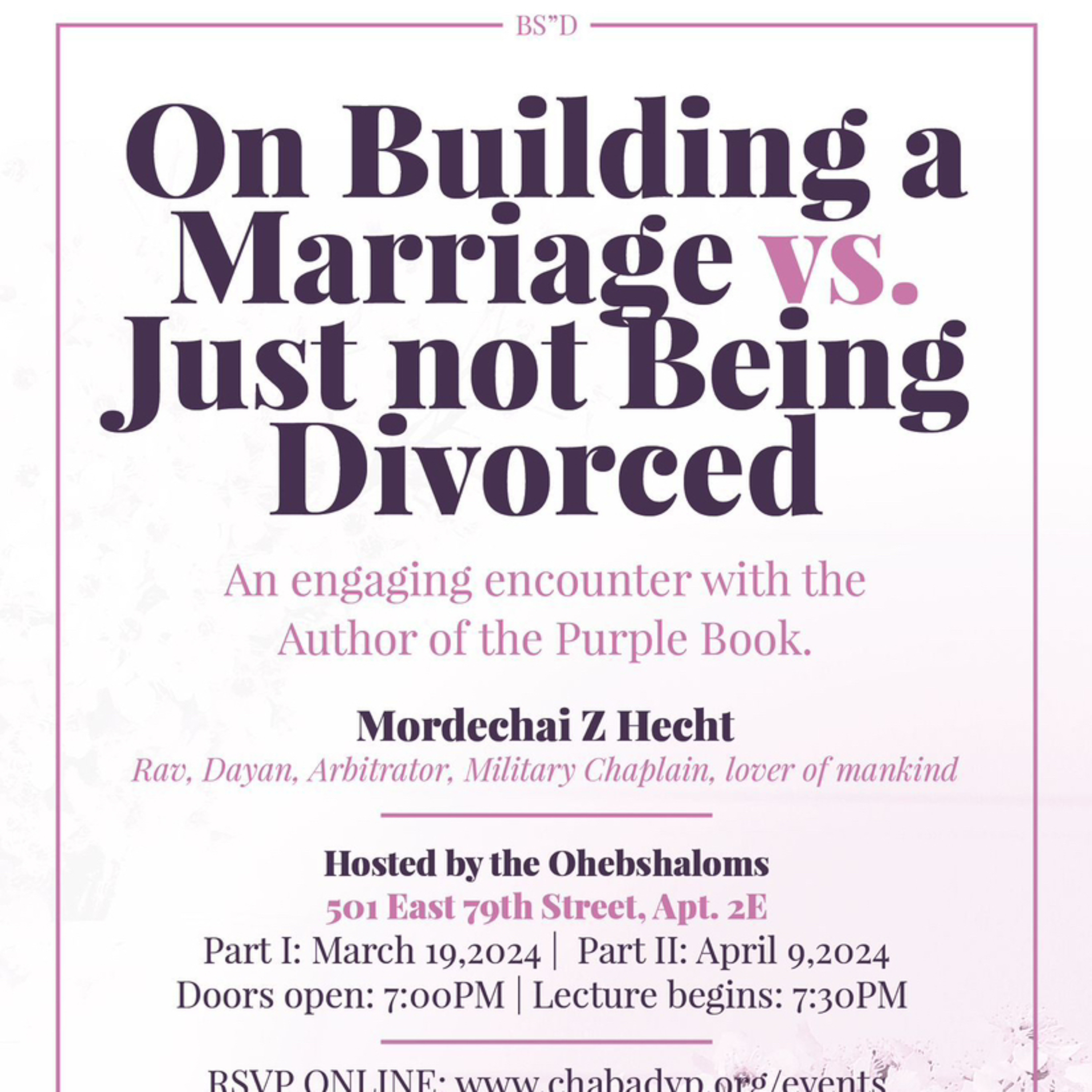 Building our marriage v not just being divorced : part 3: Hecht episode artwork