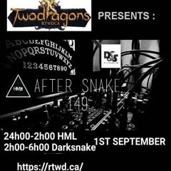 Darksnake Special Live Techno "After Snake 149" Radio TwoDragons 1.9.2024