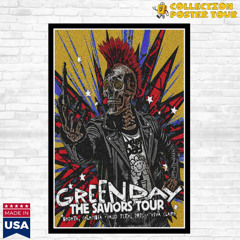 Green Day Bogota Colombia August 24 2025 Concert Poster