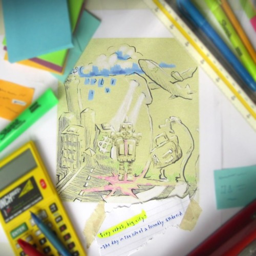 tiny robot, big city: the day in the life of a friendly android