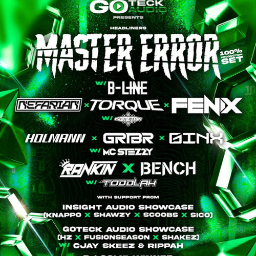 Dilksy|Goteck Audio: Master error(100% prod set) W B-Line & more|Comp Entry