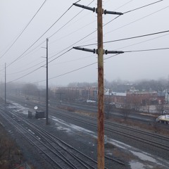 out the window, onto the tracks