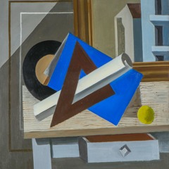 Romans Suta. Klusā daba ar trīsstūra lineālu