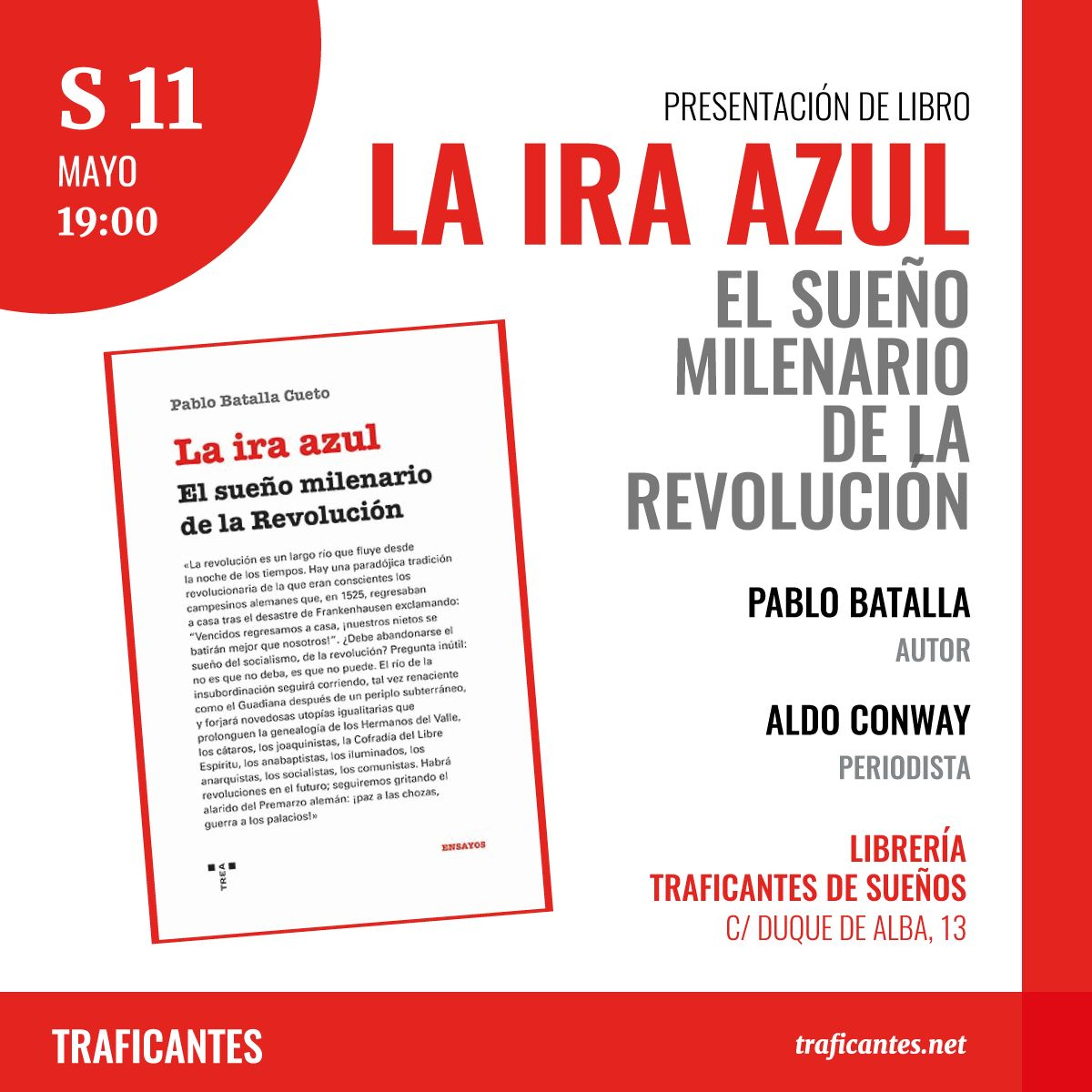 Presentación del libro La ira azul. El sueño milenarista de la revolución episode artwork