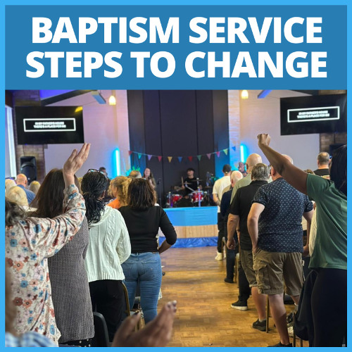 Baptism service - Steps to Change with pastor Lisa Parkes
