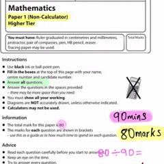 Stream Mathematics Gcse Higher Tier Tuesday 19 May Paper 1 Non Calculator By Titus Anagho Listen Online For Free On Soundcloud Stream Mathematics Gcse Higher Tier Tuesday 19 May Paper 1 Non Calculator By Titus Anagho Listen Online For Free On Soundcloud