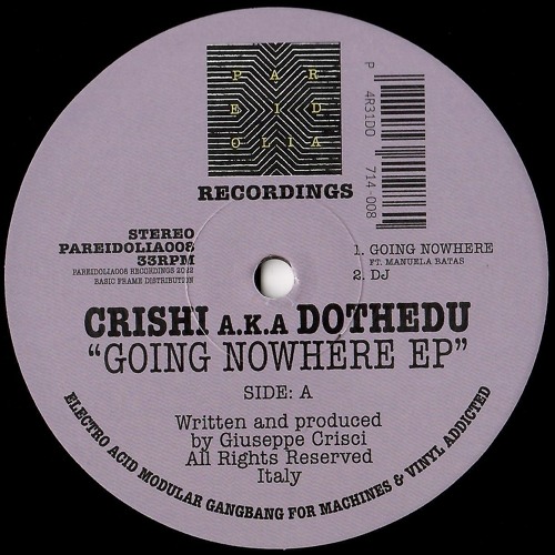 PAREIDOLIA008 / Crishi aka Dothedu - Going Nowehere Ep
