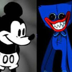 FNF vs mickey mouse-happy but huggy wuggy sings it