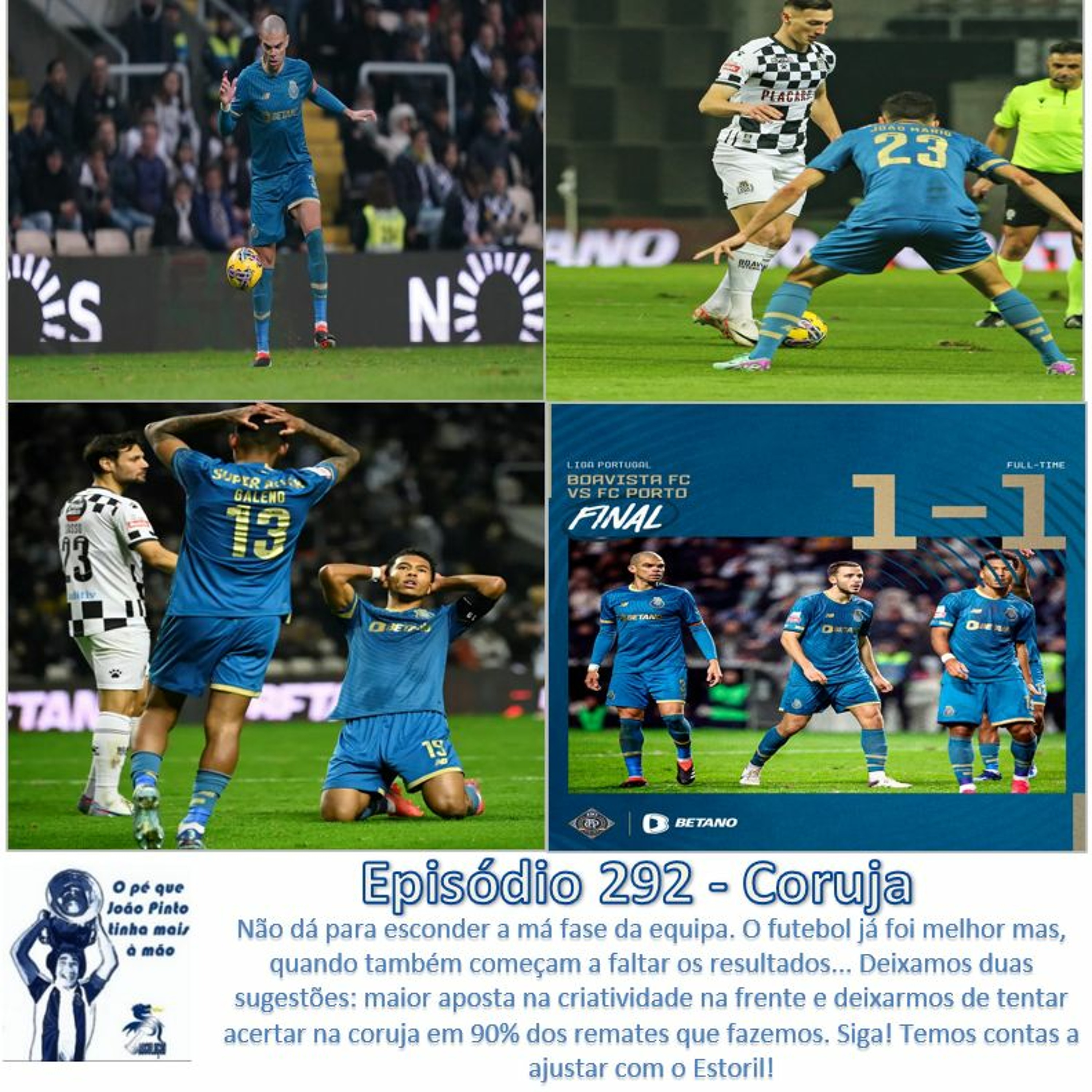 O pé que João Pinto tinha mais à mão
