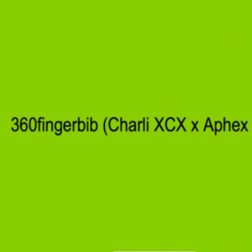 360fingerbib (Charlie xcx X Aphex Twins)